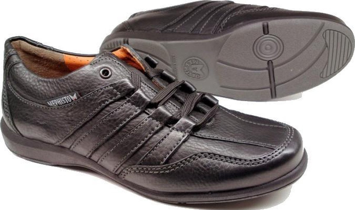Mephisto BOLTON Heren Veterschoen - Zwart - Maat 45.5