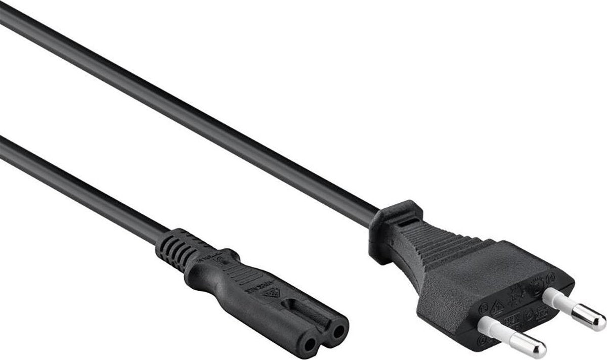 Voedingskabel - Igia Nero - 220V - C7 Female - 1.8 Meter - Zwart
