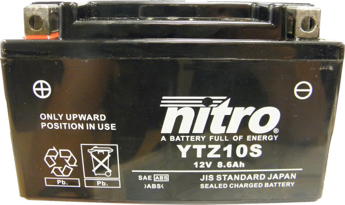 Accu Nitro 12v-8.6A NTZ10S SLA Gel gesloten (Yamaha YZF R6)