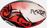Optimum Razor rugbybal zwart/rood/wit mini 15 cm