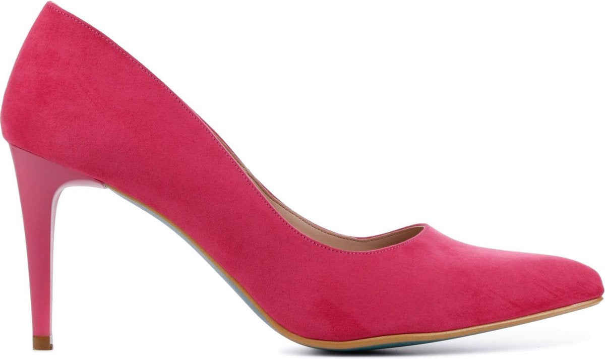 Giulia Vrouwen Suède  Pumps / Damesschoenen Naaldhak hoogte 8 cm en hoger   - Giulia 8 sue - Roze - Maat 39