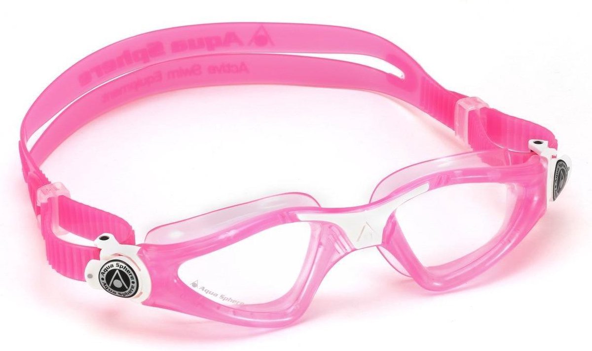 Aqua Sphere Kayenne - Zwembril - Kinderen - Clear Lens - Roze/Wit