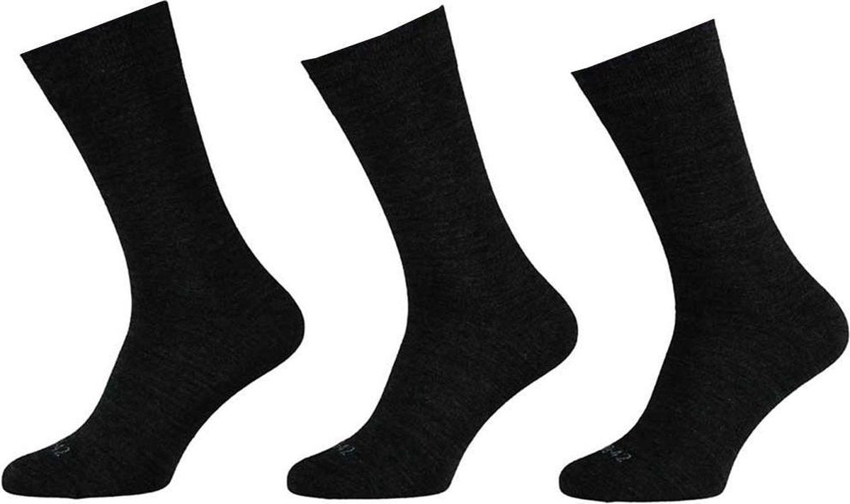 6-Pack Merino Wollen Herensokken 120101000 Apollo - antraciet - 39-42