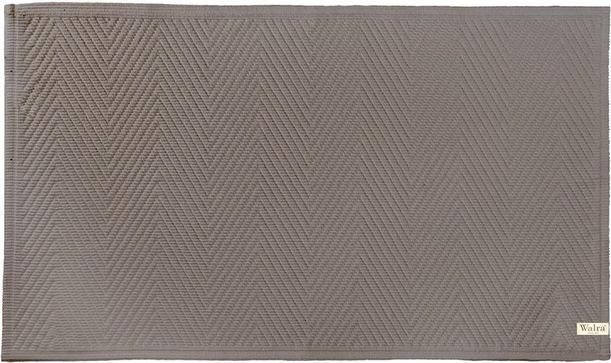 Walra Badmat Soft Cotton - 60x100 - 100% Katoen - Taupe