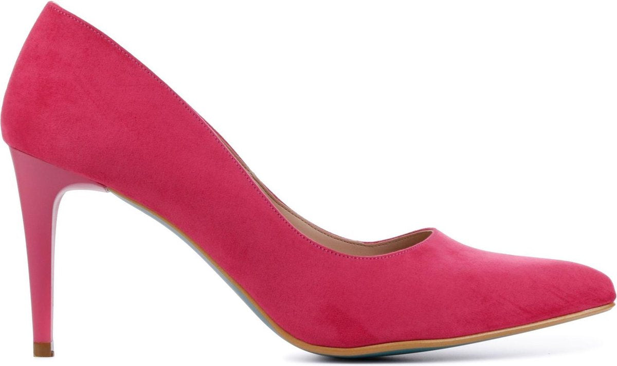 Giulia Vrouwen Suède  Pumps / Damesschoenen Naaldhak hoogte 8 cm en hoger   - Giulia 8 sue - Roze - Maat 42