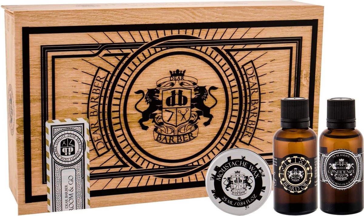 Dear Barber - Set Groom & Go Ford Oil 30Ml + Wax To Mustache 25Ml + Edt Spray 30Ml