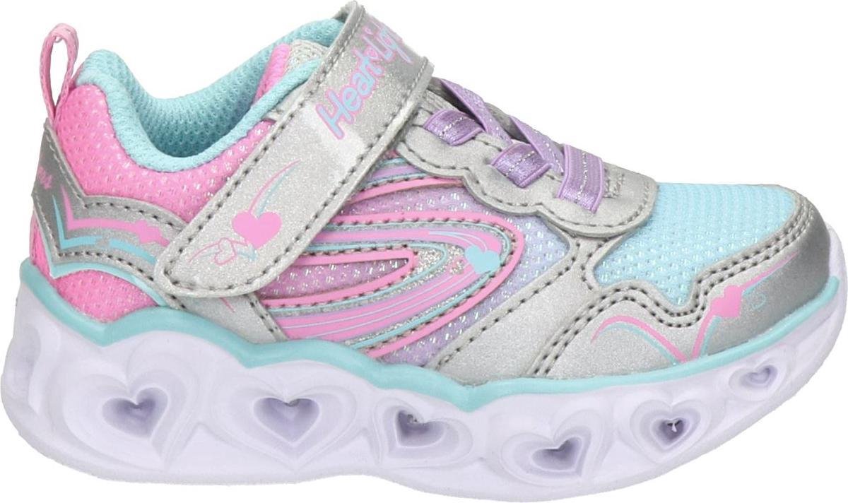 "Skechers Heart Lights Zilveren Sneakers "