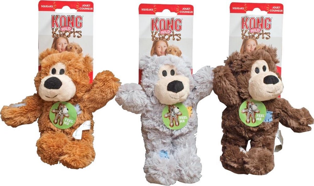 Kong Wild Knots Beer - Hondenspeelgoed - Assorti - S - 18 x 14 x 8 cm