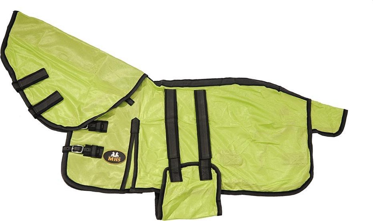 MHS Vliegendeken Afneembare hals Lime 115cm