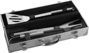 Bbq Accessoires set - 3 Delig - in Luxe Aluminium Koffer - Barbecue gereedschap - bbq Gerei