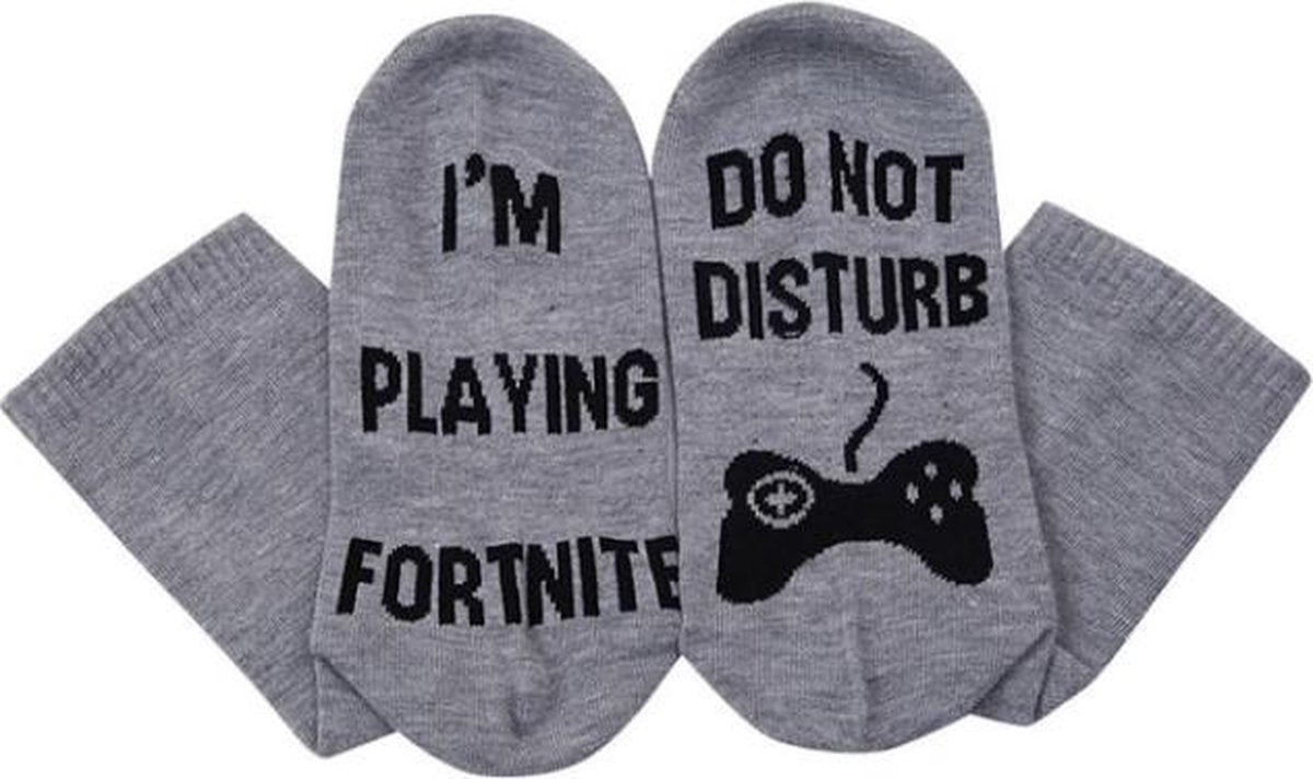 Fun sokken Do not disturb / Playing Fortnite (30311)