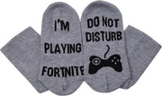 Fun sokken Do not disturb / Playing Fortnite (30311)