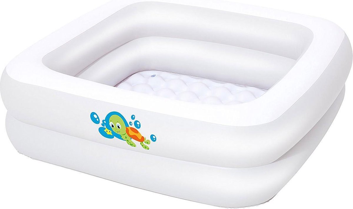 Bestway - Babyzwembad met Opblaasbare Bodem - 86 x 86 x 25 cm