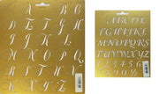 Joy!Crafts Bullet Journal polybesa sjablonen / Alfabet stencil  + Alfabet en cijfers stencil  voor embossen