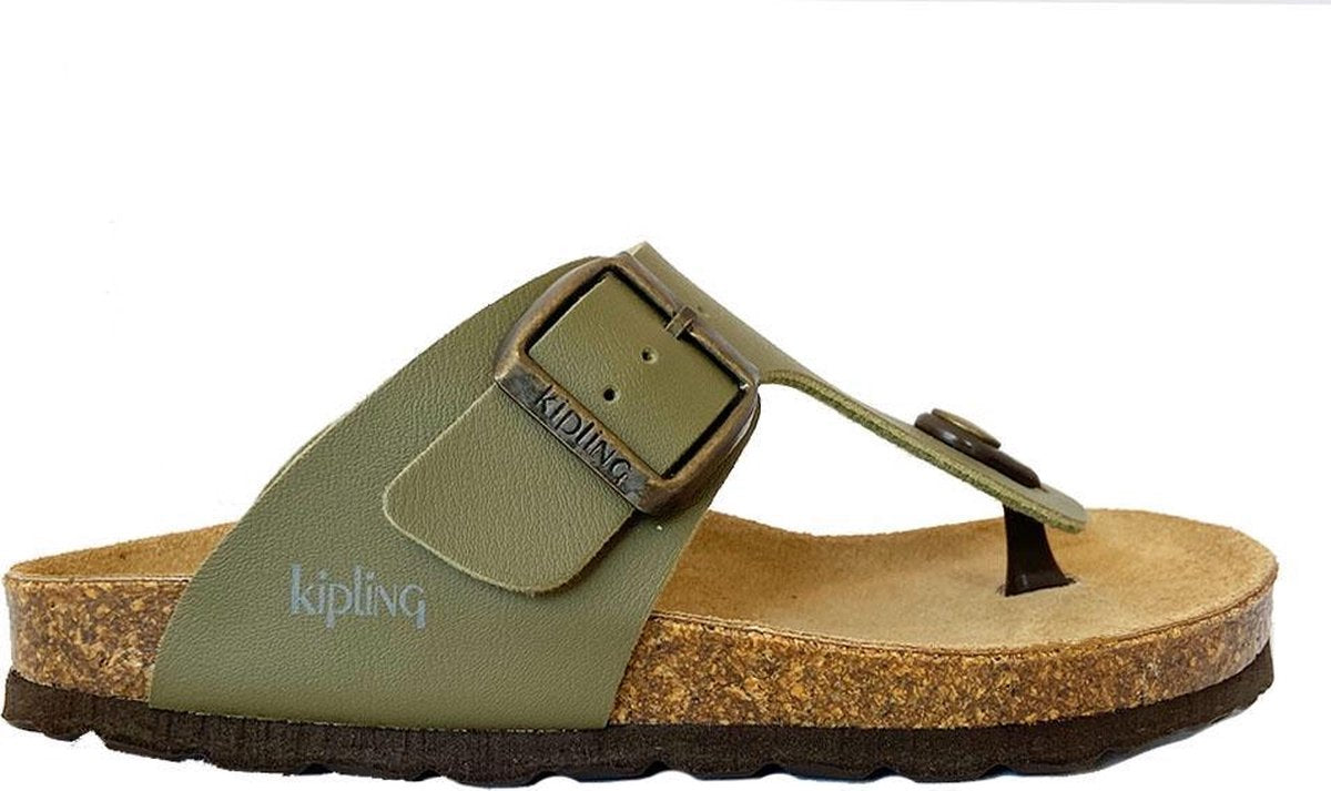 Groene Kipling Slippers Juan 4 Khaki
