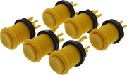 ArcadeWinkel Concave classic arcade drukknoppen (set van 6 stuks met 7st Zippy 20gr Microswitches)