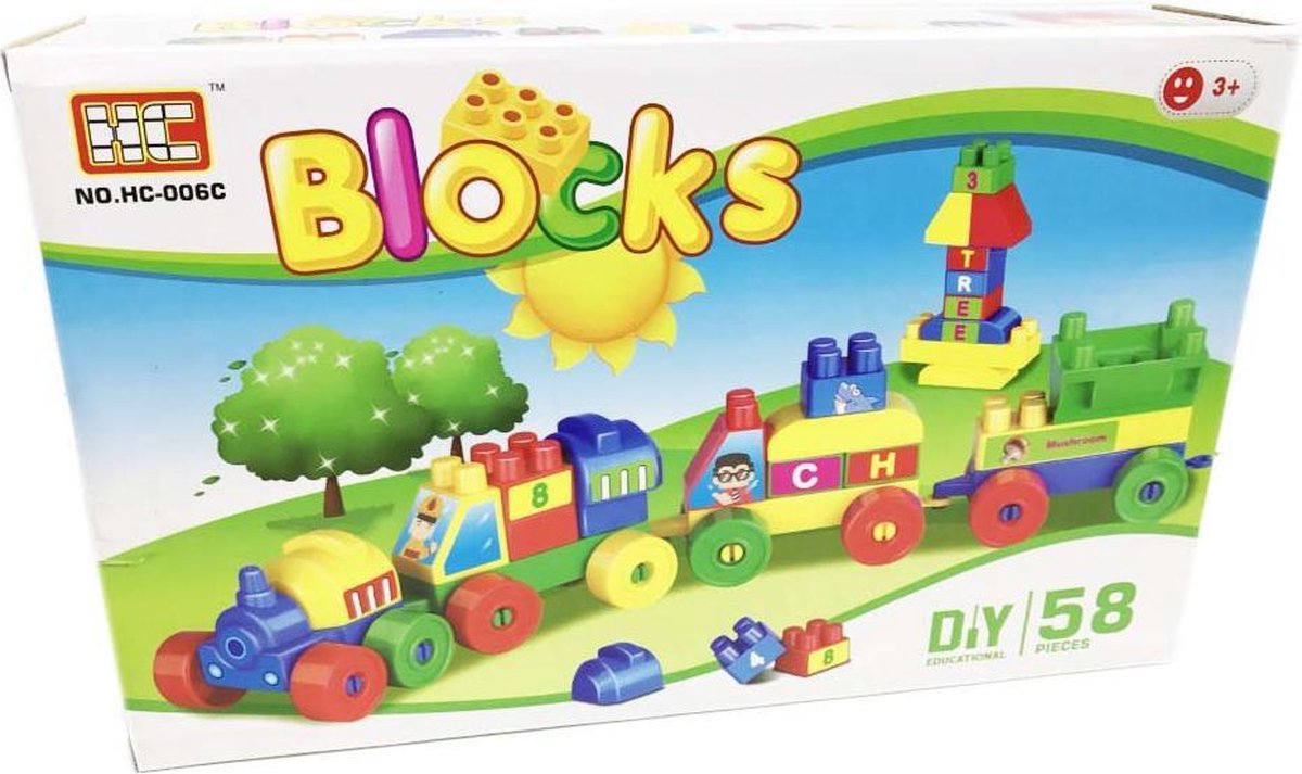 Blokjes speelgoed set 58 stuks bouw blokjes |Blocks