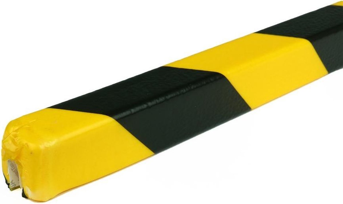 PRS stootrand randprofiel model 9 – geel-zwart – 1 meter Geel & Zwart 25 mm x 1 m (stuk) x 30 mm