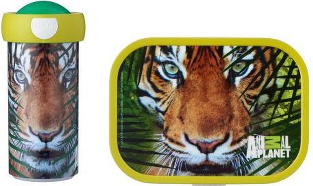 ANIMAL PLANET TIJGER SCHOOL LUNCH SET MEPAL