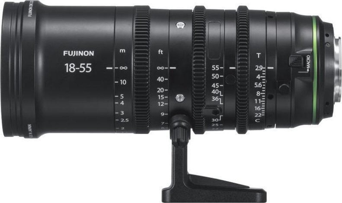 Fujifilm MKX18-55mmT2.9 Bioscooplens Zwart