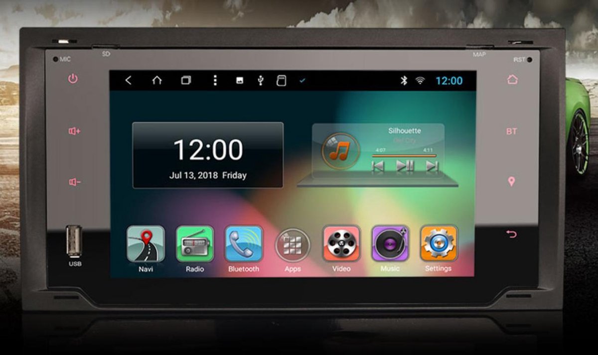 Voltario® 7 "Android 8.1 Autoradio met navigatie