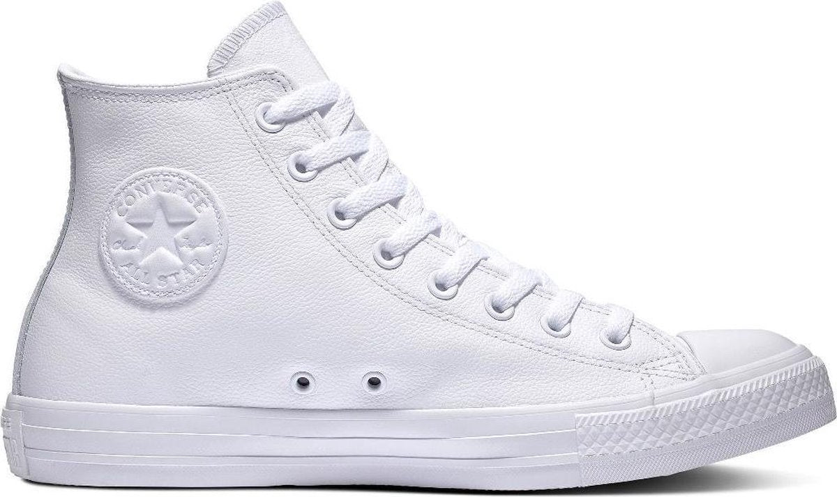 Converse All Stars Leather Hoog 1T406 Wit-42