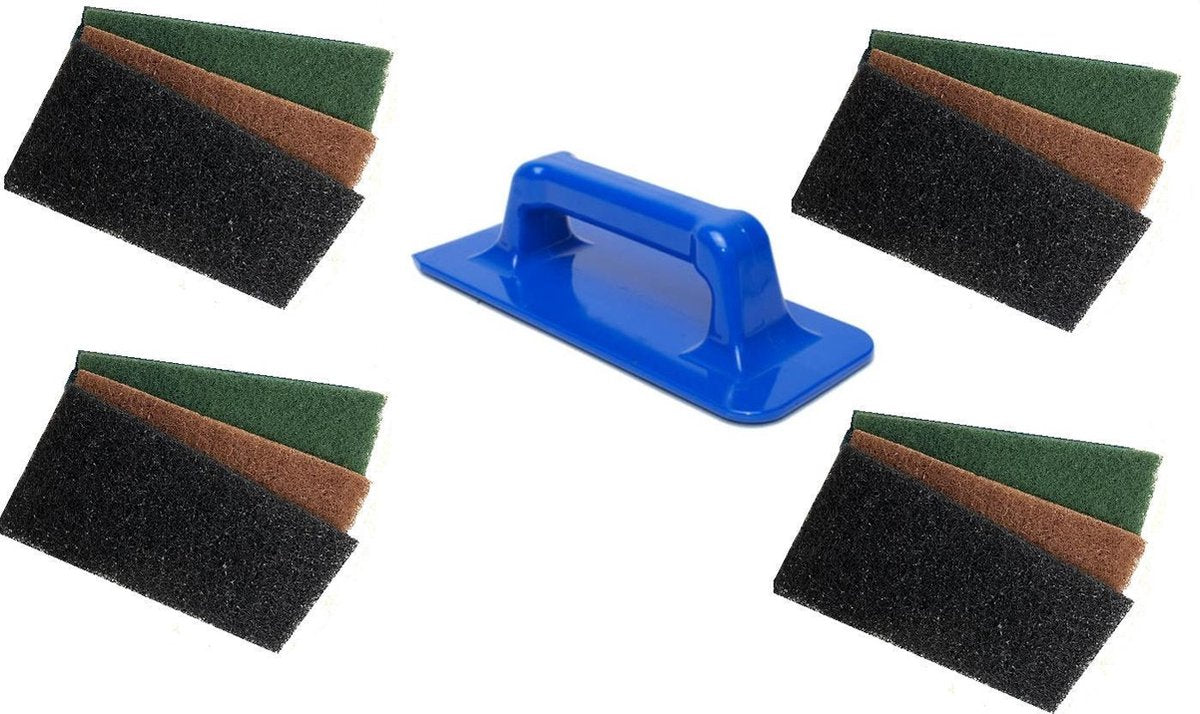 Maus handgreep doodlebug set - handhouder plus 12 pads in groen bruin zwart