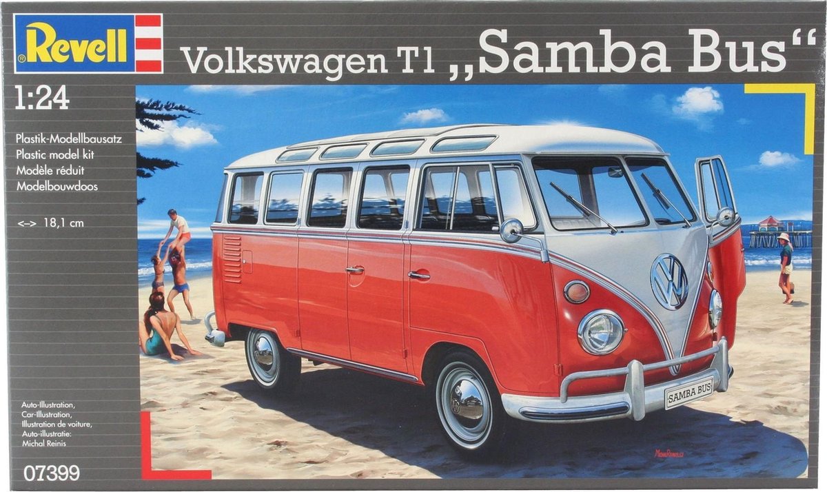 Revell Bus Volkswagen T1 Samba - Bouwpakket - 1:24