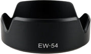 Zonnekap EW-54 voor Canon EF-M 18-55mm met 52mm filtermaat