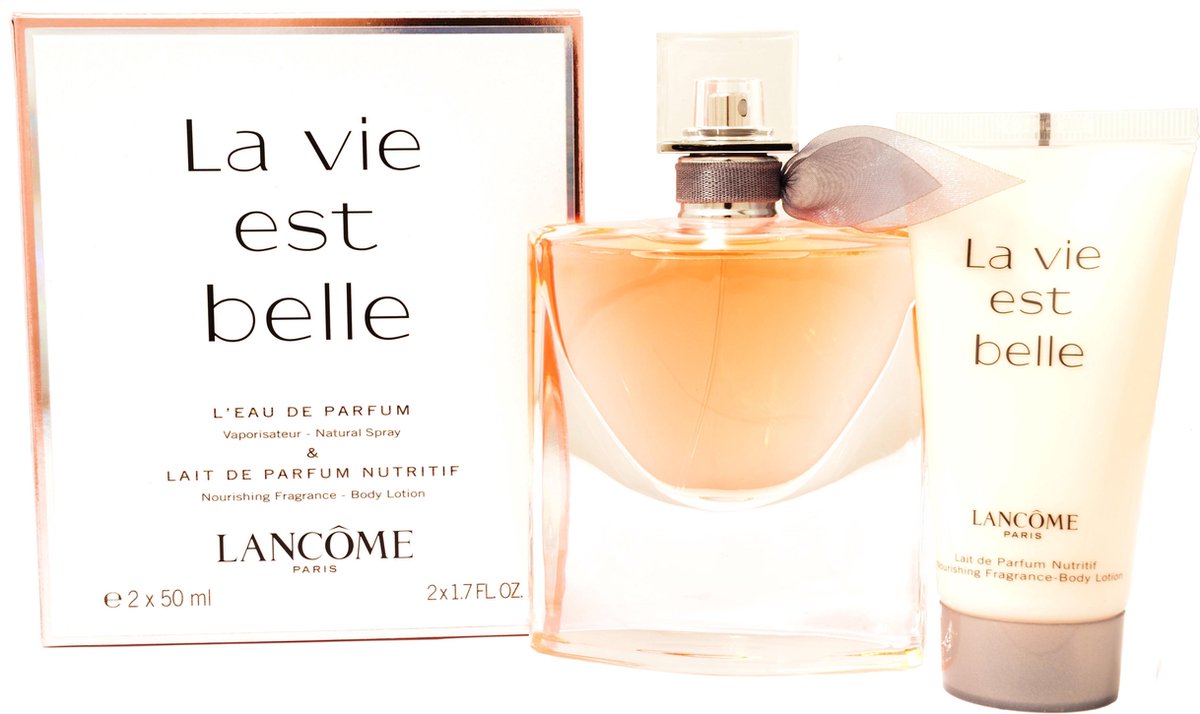 Lancôme La Vie Est Belle Geschenkset - 50ml Eau de Parfum + 50ml bodylotion