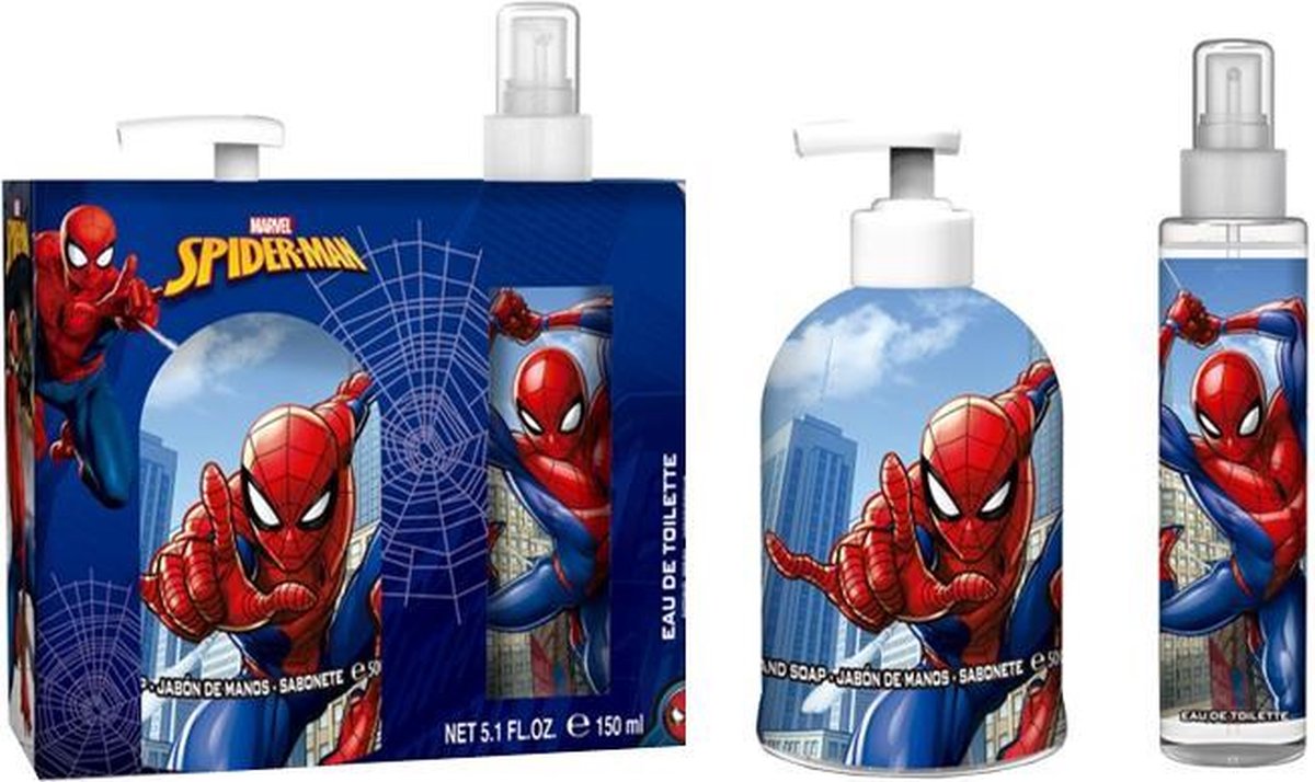Spiderman EDT 150 ml + Vloeibare Handzeep 500 ml - Geschenkset