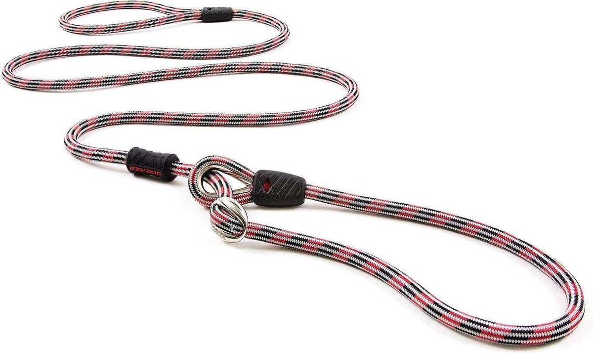 EzyDog Luca - Halsband en hondenriem in één - Rood