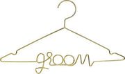 Kledinghanger groom - goud metaal