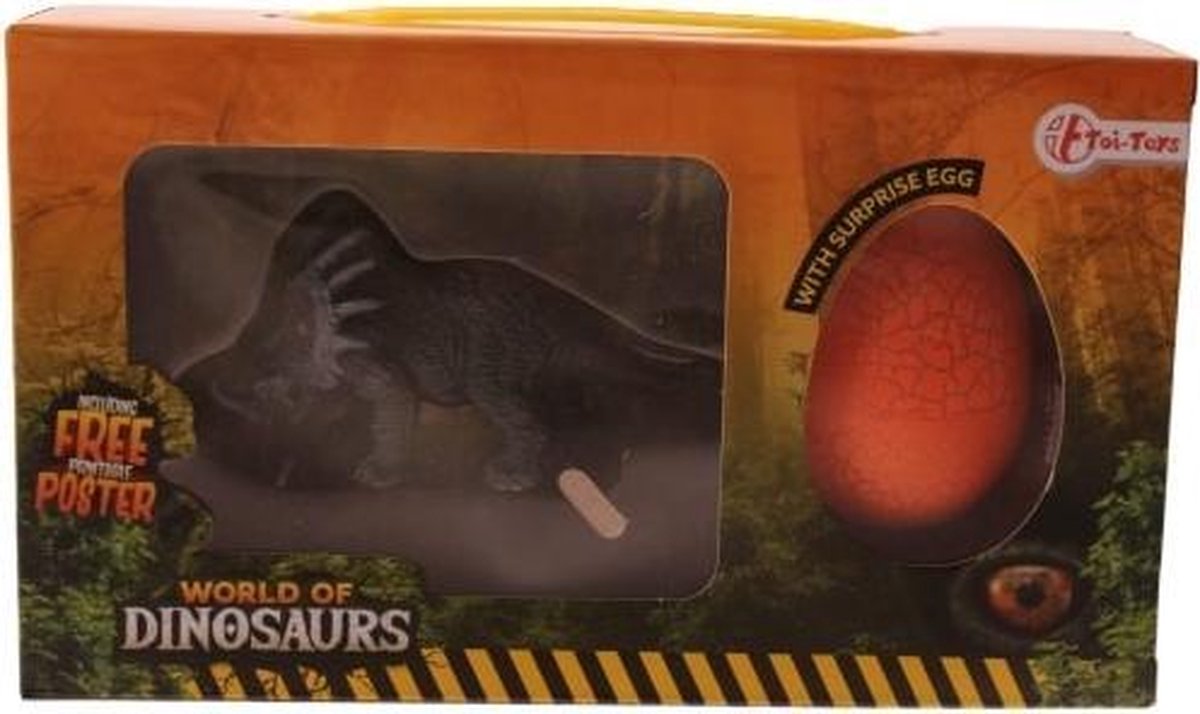 World Of Dinosaurs Verrassingsei Styracosaurus Junior 21 X 12cm 3-delig
