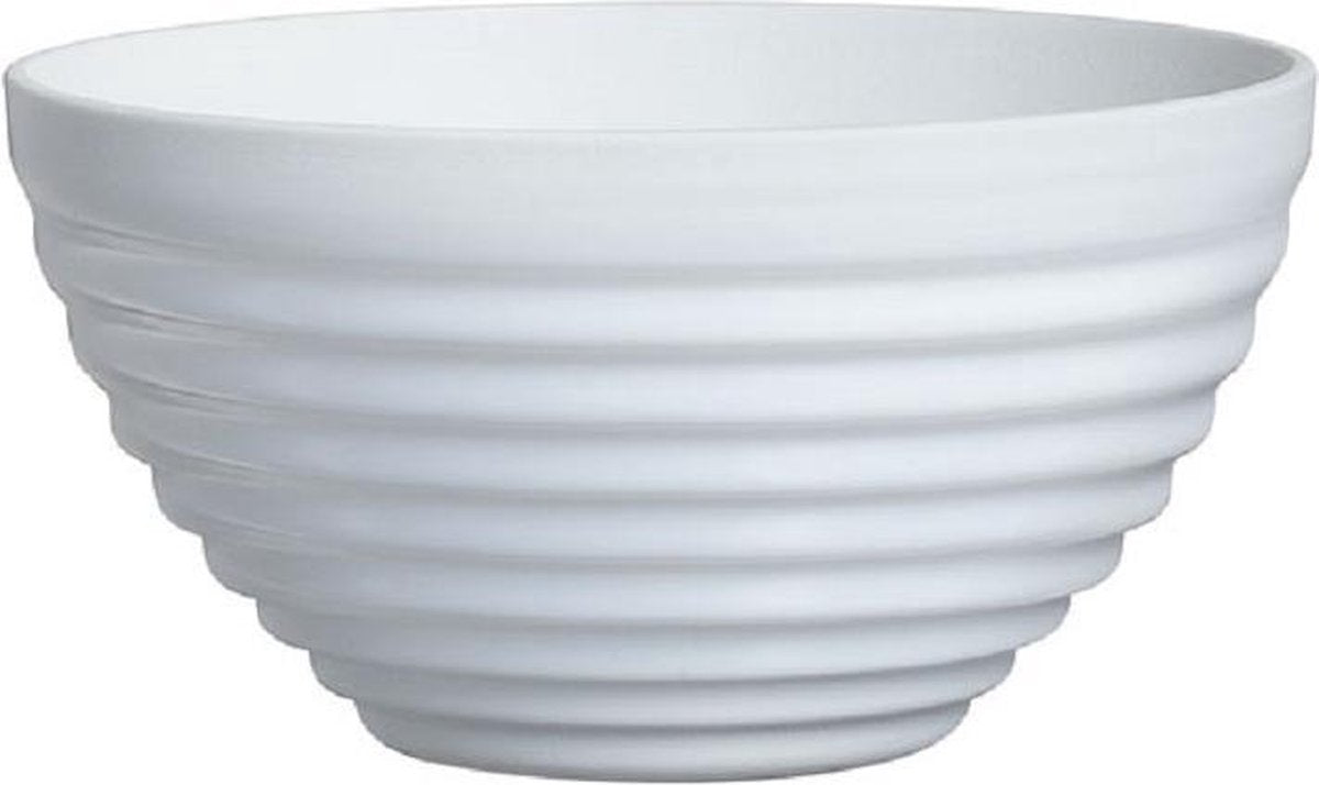 Arcoroc Stairo Servies - Bowl - 13.2cm - Wit - Glas - (set van 6) En Yourkitchen E-kookboek - Heerlijke Smulrecepten