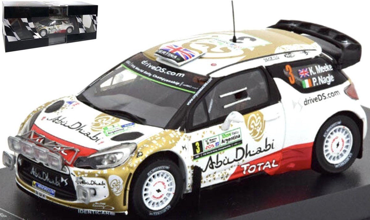 ATLAS Citroen DS3 WRC #3 MEEKE/NAGLE RALLY ARGENTINE 2015 schaalmodel 1:43