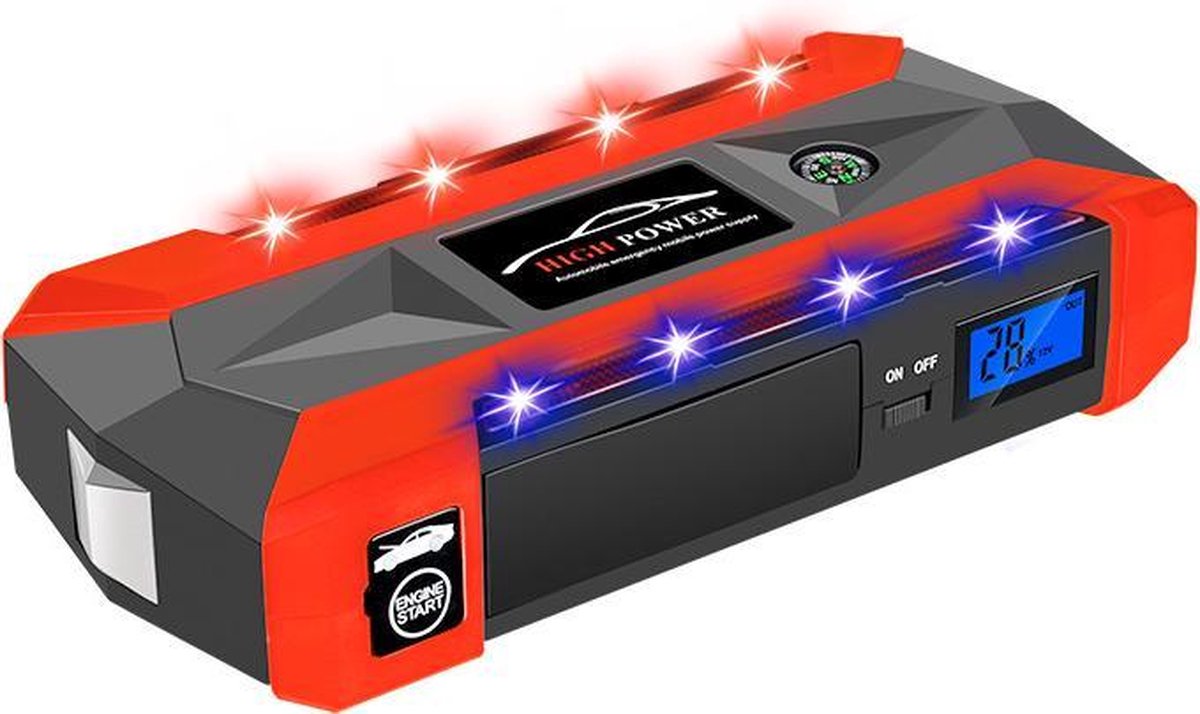 starthulp -  jumpstarter-  jumpstarter powerbank - mulitfinctioneel - 16.800 MAH