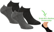 Boru Bamboo sneaker sokken Grijs maat 40/46