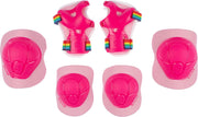 Nijdam Skate Beschermset - Pink Rainbows - Roze/Wit - S