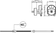Ultraflex M58 Stuurkabel 6