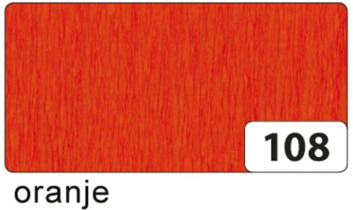 Crêpepapier - Donker oranje - 250x50cm