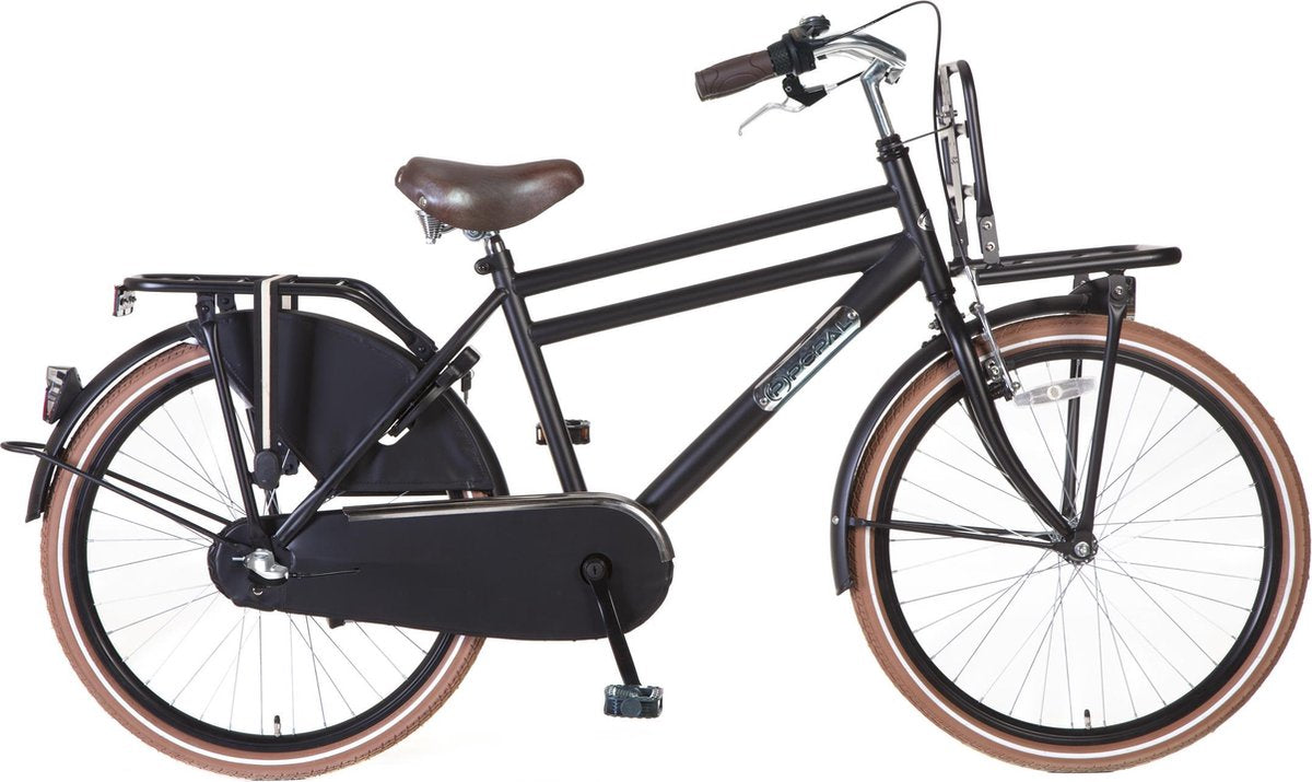 Popal Daily Dutch Basic+ Kinderfiets - 24 inch - 3 versnellingen - Zwart
