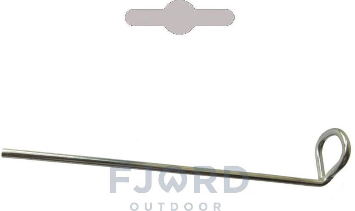 Campking grondpen horizontaal oog 20 cm 10 st