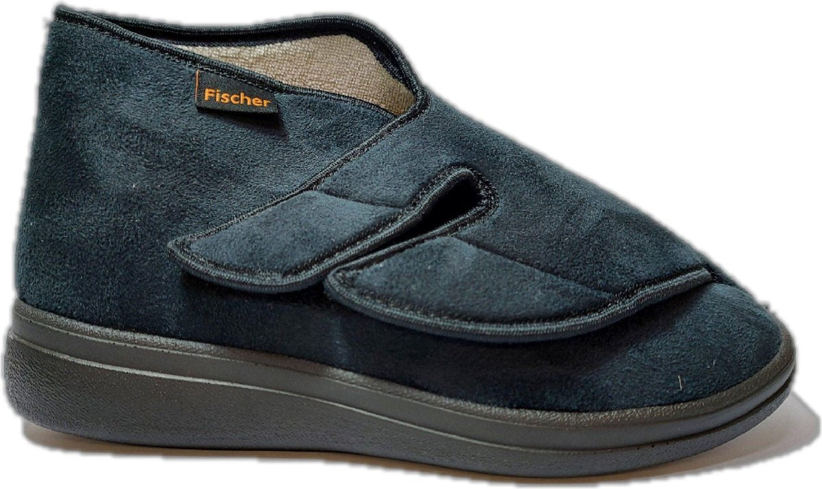 Fischer 0556 - Volwassenen Dames pantoffels - Kleur: Zwart - Maat: 39