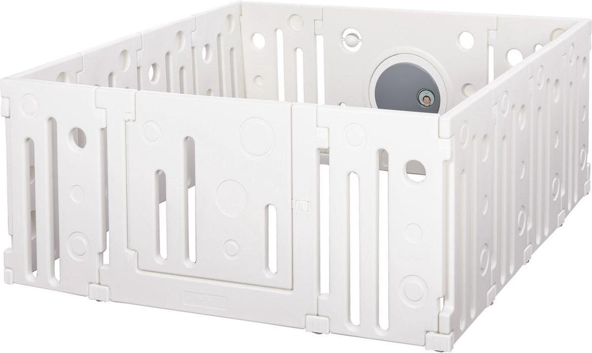 Grondbox - Grondbox Baby - Playpen - Box - Speelbox - Wit - 153 x 150 x 54 cm