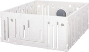 Grondbox - Grondbox Baby - Playpen - Box - Speelbox - Wit - 153 x 150 x 54 cm