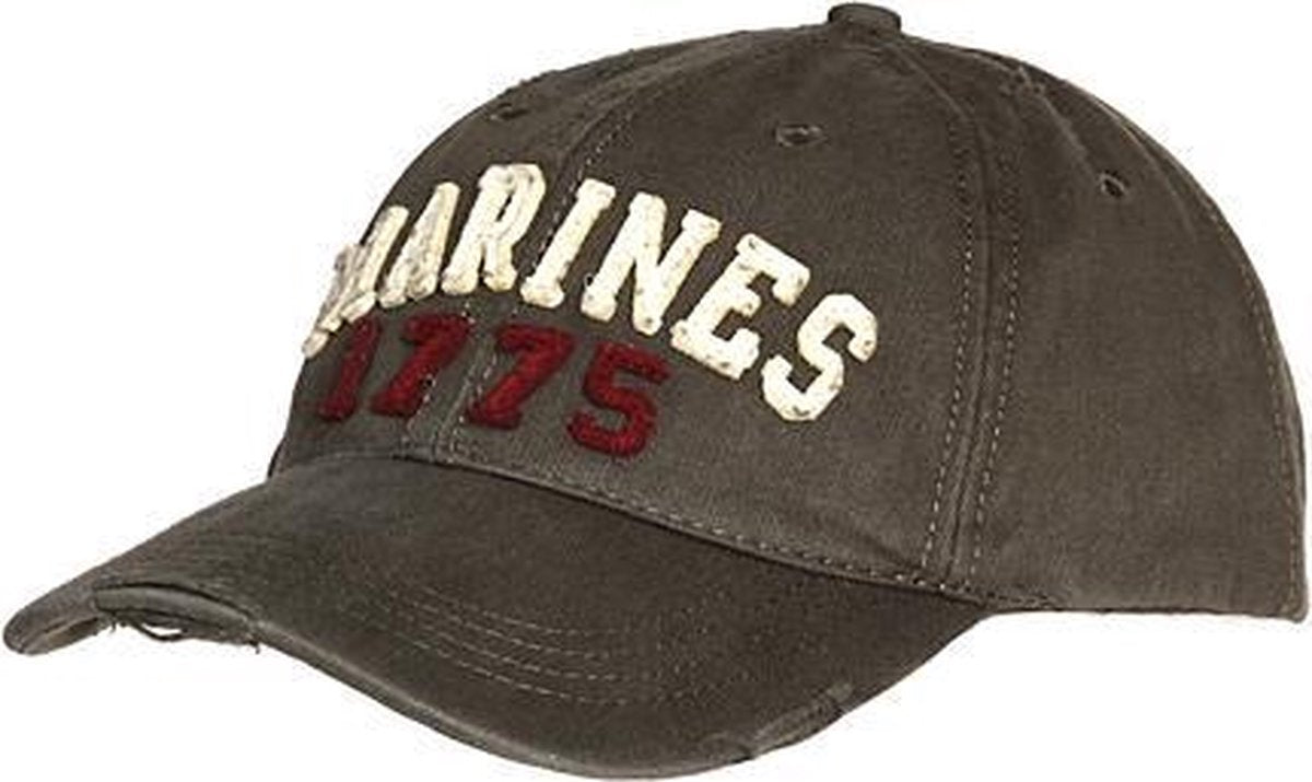 Fostex Cap stone washed MARINES groen