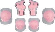 Nijdam Junior Skate Beschermset - Concrete Rose - Roze/Grijs - L
