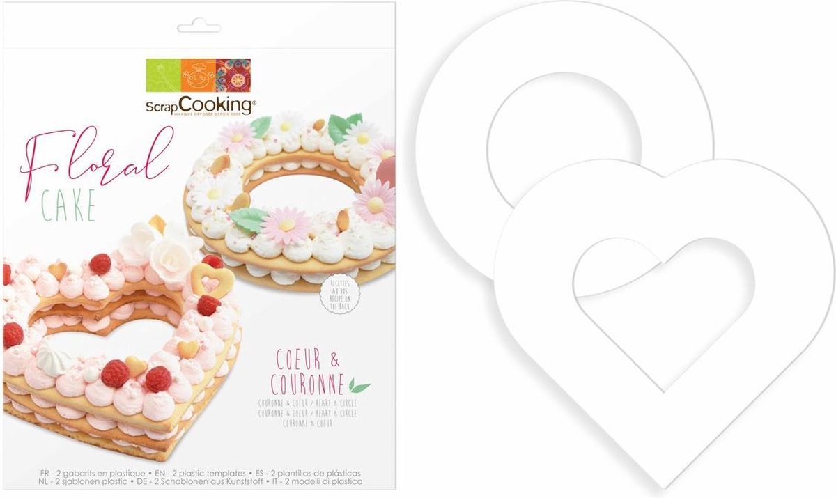 Scrapcooking - Cookie Cake Template - Bloemen - Set/2