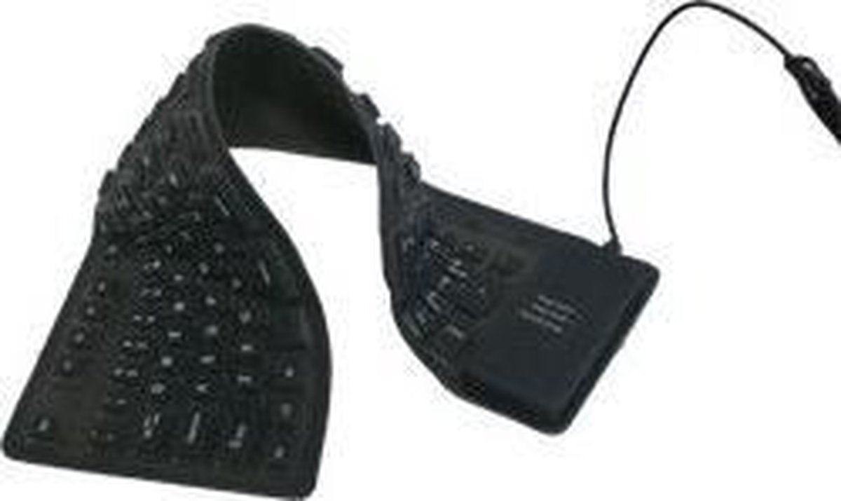Flexibel USB en-of PS2 toetsenbord full-size - Zwart
